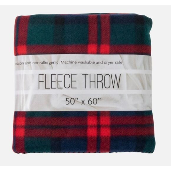 Other - Plaid Fleece Throw Blanket 50x60 – Cozy Soft Warm Sofa Bed Holiday Gift Idea